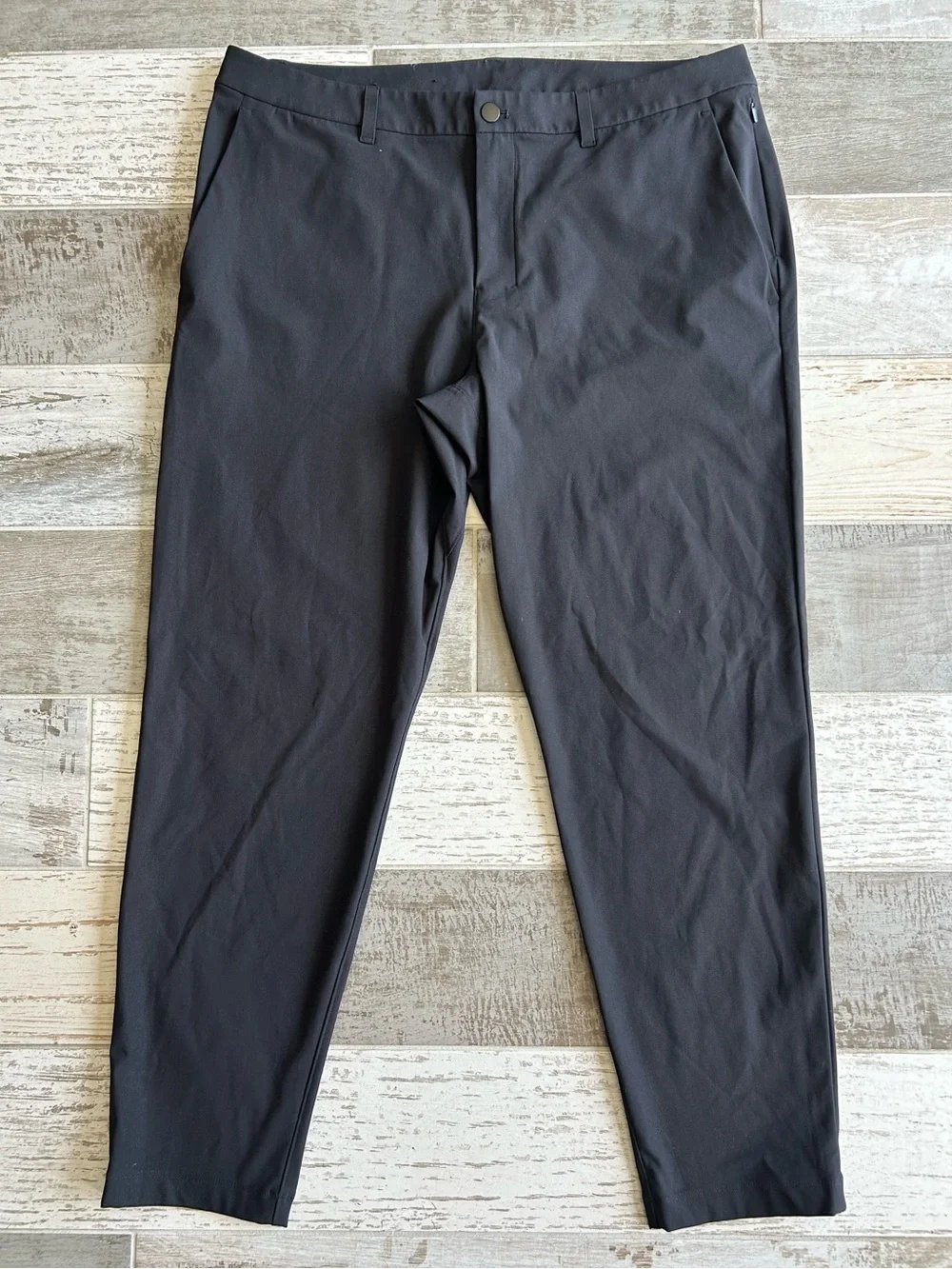 Lululemon ABC Classic-Fit Trousers Warpstreme Black 38x30 EUC Men’s